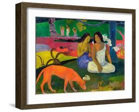 Arearea, 1892-Paul Gauguin-Framed Giclee Print