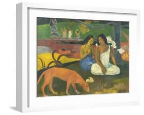 Arearea (Joke), 1892-Paul Gauguin-Framed Giclee Print