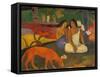 Arearea (The Red Dog), 1892-Paul Gauguin-Framed Stretched Canvas