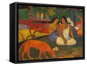 Arearea (The Red Dog), 1892-Paul Gauguin-Framed Stretched Canvas