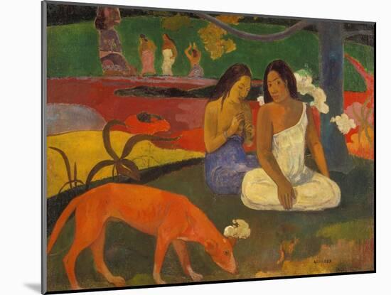 Arearea (The Red Dog), 1892-Paul Gauguin-Mounted Giclee Print