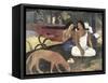 Arearea-Paul Gauguin-Framed Stretched Canvas