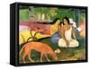 Arearea-Paul Gauguin-Framed Stretched Canvas