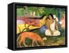 Arearea-Paul Gauguin-Framed Stretched Canvas