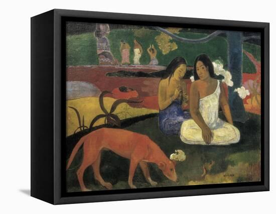 Arearea-Paul Gauguin-Framed Stretched Canvas