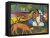 Arearea-Paul Gauguin-Framed Stretched Canvas