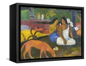 Arearea-Paul Gauguin-Framed Stretched Canvas