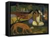 Arearea-Paul Gauguin-Framed Stretched Canvas