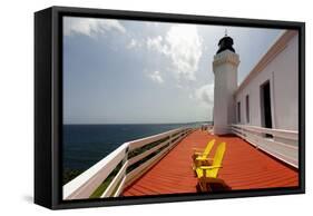 Arecibo Lighthouse, Puerto Rico-George Oze-Framed Stretched Canvas