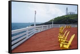 Arecibo Lighthouse View, Puerto Rico-George Oze-Framed Stretched Canvas