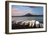 Arenal Volcano and Arenal Lake at sunset, near La Fortuna, Alajuela Province, Costa Rica-Matthew Williams-Ellis-Framed Photographic Print