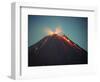 Arenal Volcano Erupting at Night, Costa Rica-Charles Sleicher-Framed Photographic Print