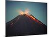 Arenal Volcano Erupting at Night, Costa Rica-Charles Sleicher-Mounted Photographic Print