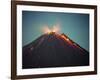 Arenal Volcano Erupting at Night, Costa Rica-Charles Sleicher-Framed Photographic Print