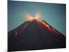 Arenal Volcano Erupting at Night, Costa Rica-Charles Sleicher-Mounted Photographic Print