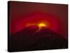 Arenal Volcano Erupting, Lava, Costa Rica-Robert Houser-Stretched Canvas