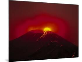 Arenal Volcano Erupting, Lava, Costa Rica-Robert Houser-Mounted Photographic Print