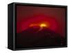 Arenal Volcano Erupting, Lava, Costa Rica-Robert Houser-Framed Stretched Canvas