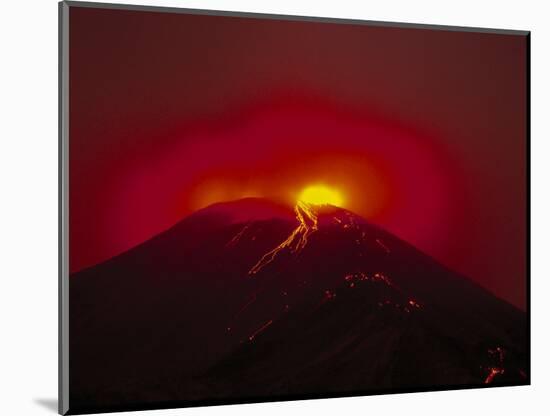 Arenal Volcano Erupting, Lava, Costa Rica-Robert Houser-Mounted Photographic Print