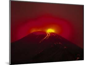 Arenal Volcano Erupting, Lava, Costa Rica-Robert Houser-Mounted Photographic Print