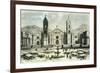 Arequipa Square and Cathedral 1869 Peru-null-Framed Giclee Print