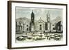 Arequipa Square and Cathedral 1869 Peru-null-Framed Giclee Print