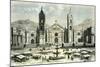 Arequipa Square and Cathedral 1869 Peru-null-Mounted Giclee Print