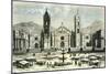 Arequipa Square and Cathedral 1869 Peru-null-Mounted Giclee Print