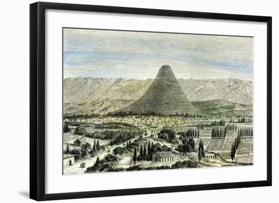 Arequipa Town and Valley 1869 Peru-null-Framed Giclee Print