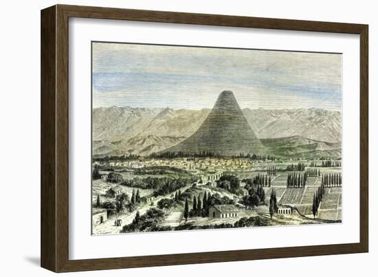 Arequipa Town and Valley 1869 Peru-null-Framed Giclee Print