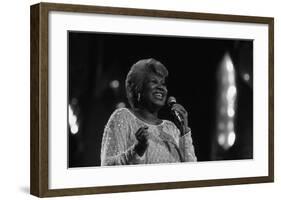 Aretha Franklin in Lights-null-Framed Art Print