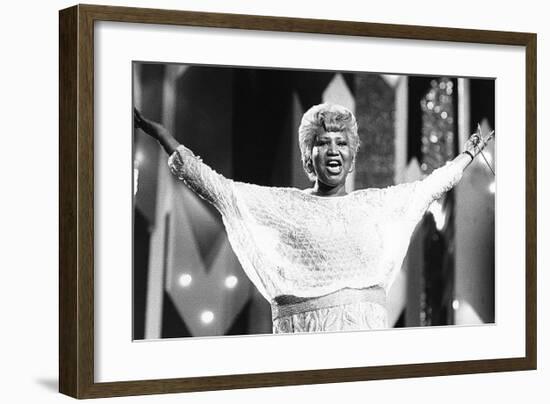 Aretha Franklin, the Diva-null-Framed Art Print