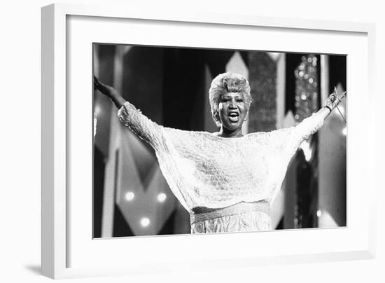 Aretha Franklin, the Diva-null-Framed Art Print