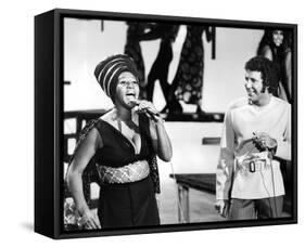 Aretha Franklin-null-Framed Stretched Canvas