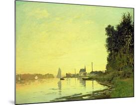 Argenteuil, at the End of the Afternoon, 1872-Claude Monet-Mounted Giclee Print