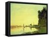 Argenteuil, at the End of the Afternoon, 1872-Claude Monet-Framed Stretched Canvas