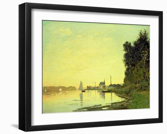 Argenteuil, at the End of the Afternoon, 1872-Claude Monet-Framed Giclee Print