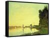 Argenteuil, at the End of the Afternoon, 1872-Claude Monet-Framed Stretched Canvas