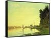 Argenteuil, at the End of the Afternoon, 1872-Claude Monet-Framed Stretched Canvas