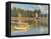 Argenteuil Bridge-Claude Monet-Framed Stretched Canvas