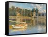 Argenteuil Bridge-Claude Monet-Framed Stretched Canvas