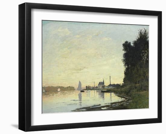 Argenteuil, Late Afternoon, 1872-Claude Monet-Framed Giclee Print