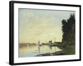 Argenteuil, Late Afternoon, 1872-Claude Monet-Framed Giclee Print