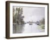 Argenteuil, View of the Small Arm of the Seine, 1872-Claude Monet-Framed Giclee Print