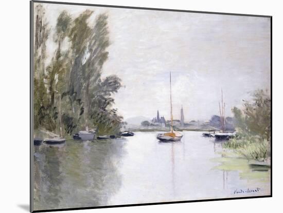 Argenteuil, View of the Small Arm of the Seine, 1872-Claude Monet-Mounted Giclee Print