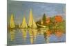 Argenteuil Yacht Race, 1872-Claude Monet-Mounted Giclee Print