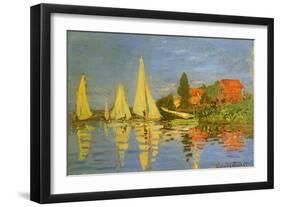 Argenteuil Yacht Race, 1872-Claude Monet-Framed Giclee Print