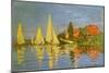 Argenteuil Yacht Race, 1872-Claude Monet-Mounted Giclee Print