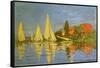 Argenteuil Yacht Race, 1872-Claude Monet-Framed Stretched Canvas