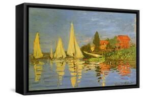 Argenteuil Yacht Race, 1872-Claude Monet-Framed Stretched Canvas